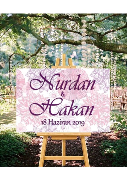 Marsilyan- Düğün Nişan Tarih Cam Tablo