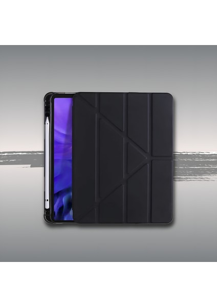 ​​Apple iPad Air 4/5/6 11 Inch 2020 2022 2024 2025 Uyumlu Kalem Bölümlü Standlı Uyku Modlu Akıllı Kılıf