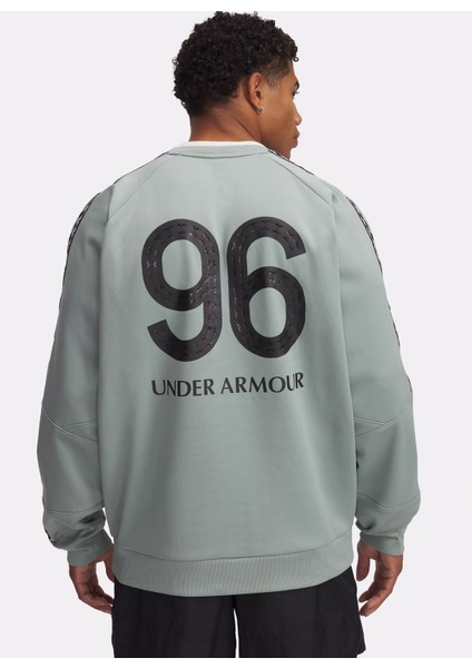 1390111-348 M's 96 Terrace Crew Nec Yuvarlak Yaka Loose Fit Baskılı Yeşil Erkek Sweatshirt fiyatları