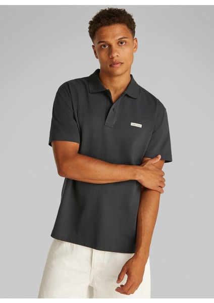 Siyah Erkek Polo T-Shirt J30J327534BA1 Ck Label Polo