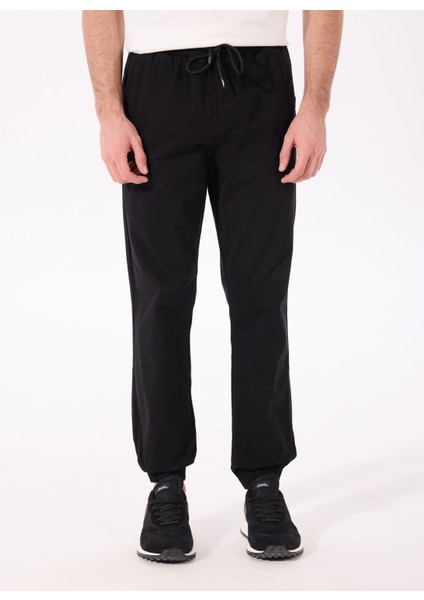 Lastikli Bel Lastikli Paça Standart Siyah Erkek Pantolon J4WM-PNT4999 modelleri