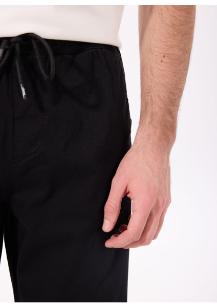 Lastikli Bel Lastikli Paça Standart Siyah Erkek Pantolon J4WM-PNT4999 fırsatları
