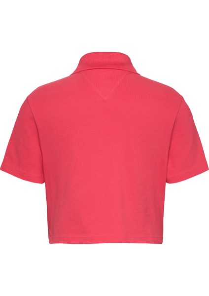 Polo Yaka Kırmızı Kadın T-Shirt DW0DW21363XI2 fiyatları