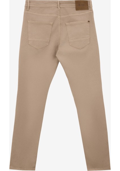 Orta Bel Slim Fit Kahve Erkek Denim Pantolon Vegas Slım - 1320 fiyatları