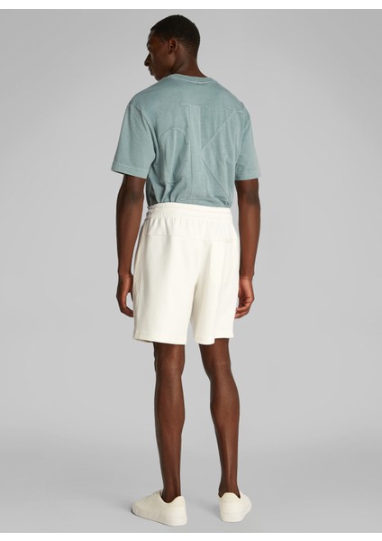 Kırık Beyaz Erkek Sweat Şort J30J327246YAS Logo Tape Short fırsatları