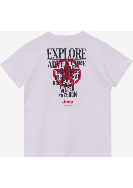 Baskılı Beyaz Erkek Çocuk T-Shirt J5SB-TST7765 fiyatları