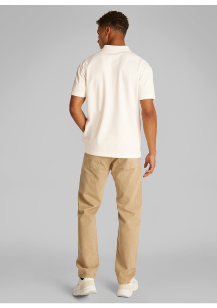 Kırık Beyaz Erkek Polo T-Shirt J30J327534YAS Ck Label Polo fırsatları