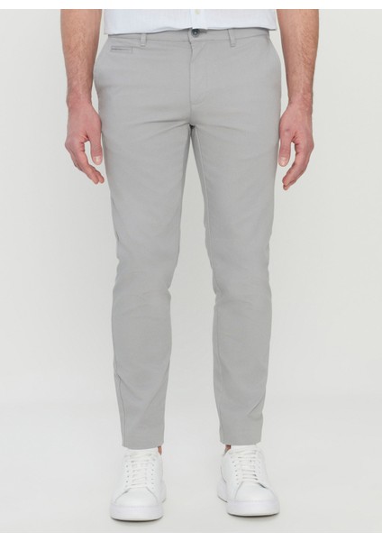 Normal Bel Normal Paça Slim Fit Gri Erkek Pantolon ACE001252192_GRI