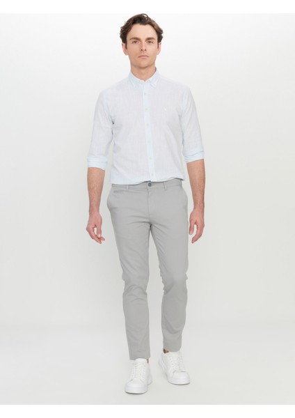 Normal Bel Normal Paça Slim Fit Gri Erkek Pantolon ACE001252192_GRI