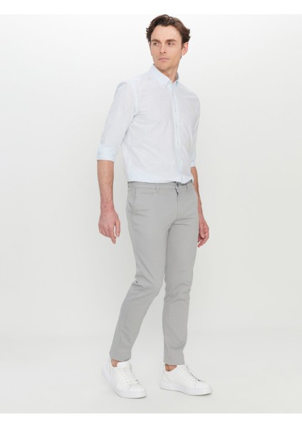 Normal Bel Normal Paça Slim Fit Gri Erkek Pantolon ACE001252192_GRI