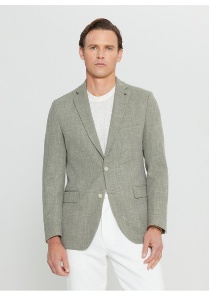Slim Fit Haki Erkek Ceket ACE004252189_HAK indirimleri