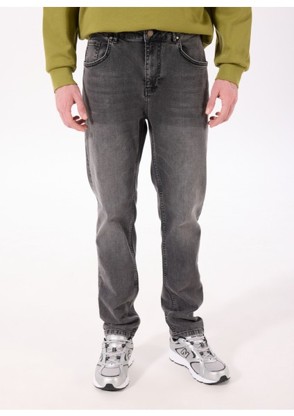 Normal Bel Normal Paça Slim Fit Antrasit Erkek Denim Pantolon PJI1323SS modelleri