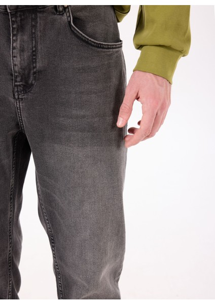 Normal Bel Normal Paça Slim Fit Antrasit Erkek Denim Pantolon PJI1323SS fırsatları
