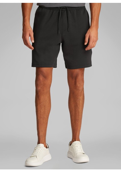 Siyah Erkek Sweat Şort J30J327246BEH Logo Tape Short