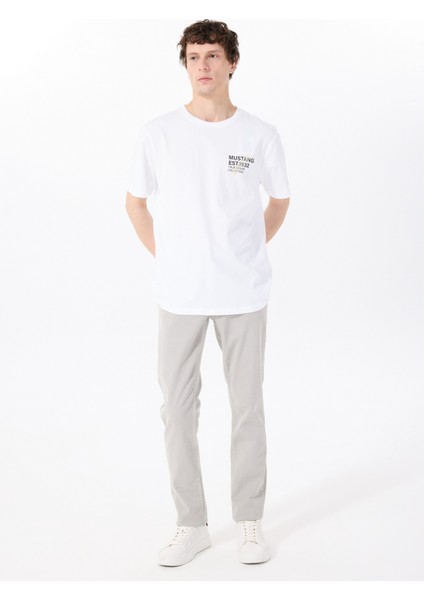 Orta Bel Slim Fit Açık Gri Erkek Denim Pantolon Vegas Slım - 1320