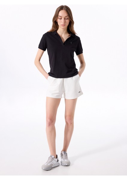Siyah Kadın Relaxed Düz Polo T-Shirt J5SL-TST7070 modelleri