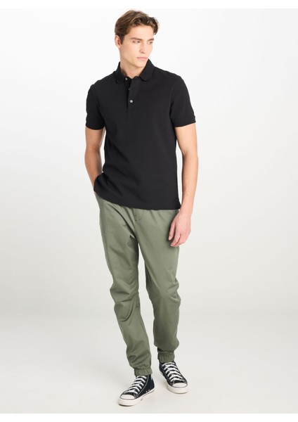 Siyah Erkek Polo T-Shirt L2510551001 Erkek Regular Fit Polo
