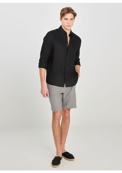 Regular Fit Siyah Erkek Gömlek L2510549001 Regular Fit Gömlek