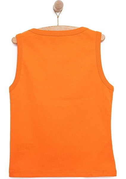 Basic Erkek Hayvan Baskılı Atlet Tshirt Erkek Bebek