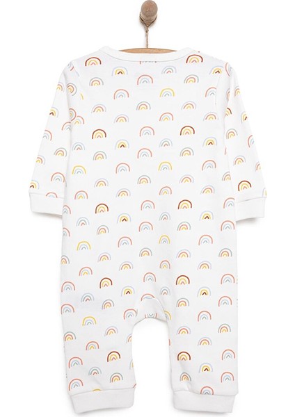 Kız Gökkuşağı Desenli Fermuarlı Patiksiz Tulum Kız Bebek fiyatları
