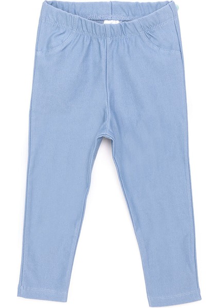 Kız Denim Görünümlü Tayt Kız Bebek