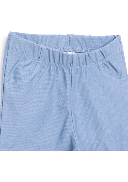 Kız Denim Görünümlü Tayt Kız Bebek