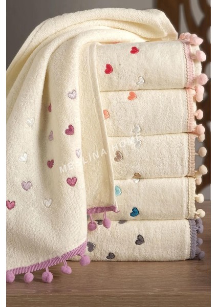 Renkli 6'lı Nakışlı Pamuklu Mutfak Havlusu Seti 30x50 cm fırsatları