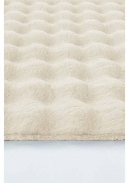 Yumuşak ve şık köpük yüzeyli 3'lü banyo paspası, krem renk, 50x50 ve 50x70 cm fiyatları