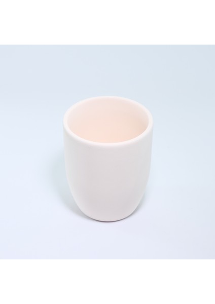 (Ham Ürün) 4 Lü 10 cm Konik Kulpsuz Kupa-Kalemlik Seramik Bisküvi(Ham Ürün)