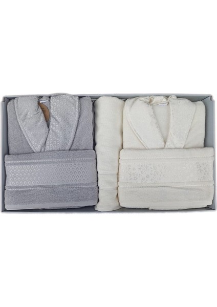 Yumuşak ve konforlu gri krem banyo seti, 5 parça, pamuk malzeme fiyatları