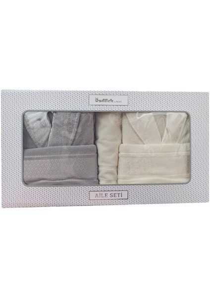Yumuşak ve konforlu gri krem banyo seti, 5 parça, pamuk malzeme modelleri
