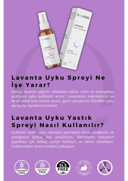 Lavanta Uyku ve Yastık Spreyi Lavender Sleep And Pıllow Spray Doğal Lavanta 50 ml fiyatları