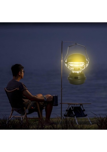 Robot USB Şarj Edilebilir El Feneri Çadır Fener Su Geçirmez Taşınabilir Kamp Feneri