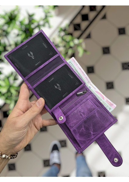 112 Deri Cüzdan Isme Özel Kadın Erkek Dıştan Kilit Çıtıçıtlı Fermuarlı Çanta