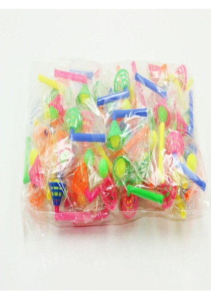 36 Adet Sert Plastik Boru Üflemeli Top Oyuncak Çocuk Doğum Günü Hediyesi 36 Adet