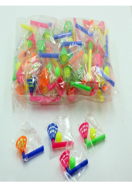 36 Adet Sert Plastik Boru Üflemeli Top Oyuncak Çocuk Doğum Günü Hediyesi 36 Adet
