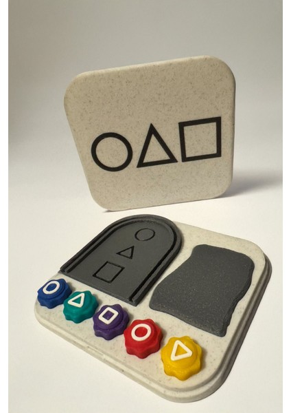 Squid Game Kumlu 5 Taş ( Beş Taş ) ve Uçan Taş Devirme Flying Stone Kutulu Set