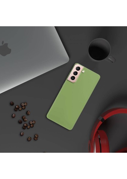 Samsung Galaxy S22 Plus İnce Mat Silikon Kılıf Yeşil modelleri