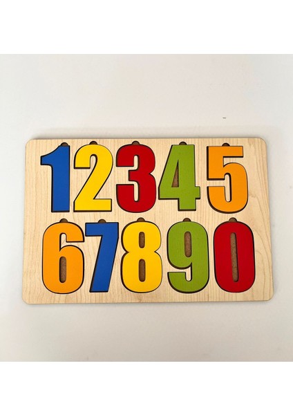 Ahşap Renkli Sayılar Seti Puzzle Montessori Bul Tak Eğitici Çocuk Gelişimi modelleri