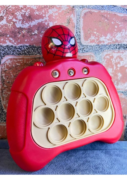 Spider-Man Örümcek Adam Işıklı Elektronik Popit Eğitici Oyuncak Quick Push Konsol fiyatları