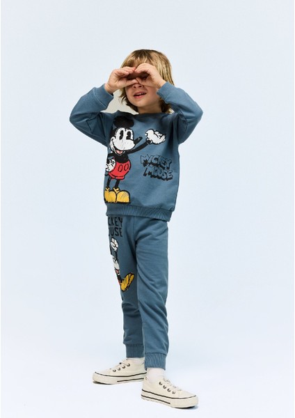 Erkek Bebek Disney Mickey & Minnie Beli Lastikli Eşofman Altı E4712A525SP