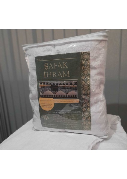 Şafak Ihram Hac ve Umre Kıyafeti Cotton Ihram 1250GR 110X220