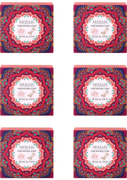 Mosaıc Gül & Ud Sabunu 113 gr x 6 Paket