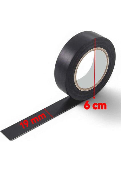 Elektrikçi Bandı Siyah İzole Elektrik Bant Elektrik Bandı Pvc 9 Metre 19 mm fiyatları