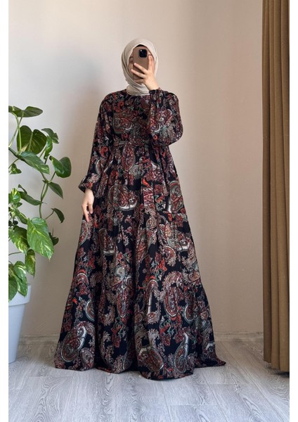 Çiçek Bahçesi Elbise - 0001