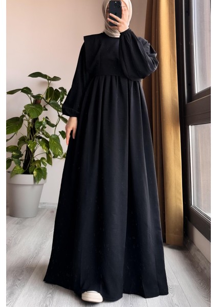 Yelekli Elbise-Siyah fırsatları