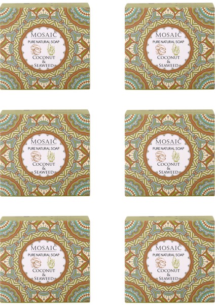 Mosaıc Hindistan Cevizi ve Deniz Yosunu Sabunu 113 gr x 6 Paket