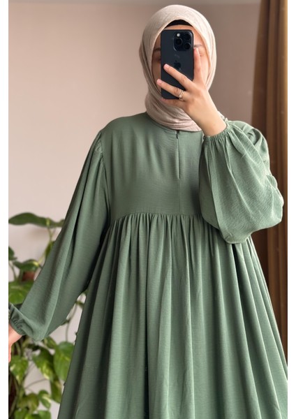 Yelekli Elbise - Mint Yeşili modelleri