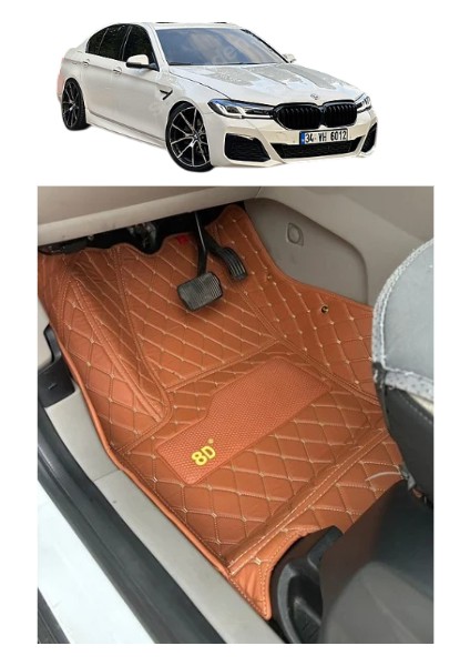 Bmw 520D 2014 Sonrası Araca Özel 8d Havuzlu Paspas Takımı