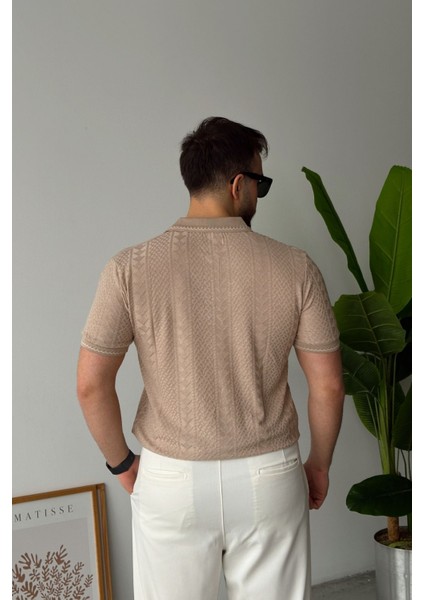 Borili Erkek Polo Yaka Pamuk Karışımlı Etnik Desenli Regular Fit Kısa Kollu Tişört indirimleri